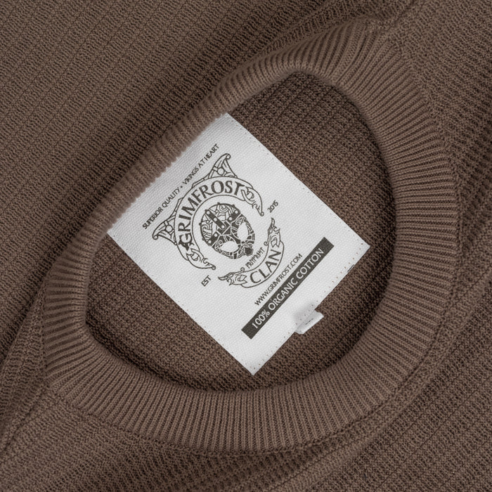 Tactical Sweater, Brown Cotton - Grimfrost