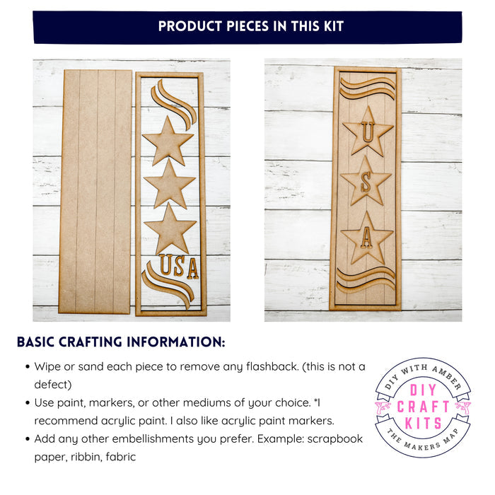 Tall USA Table top Leaner DIY Kit