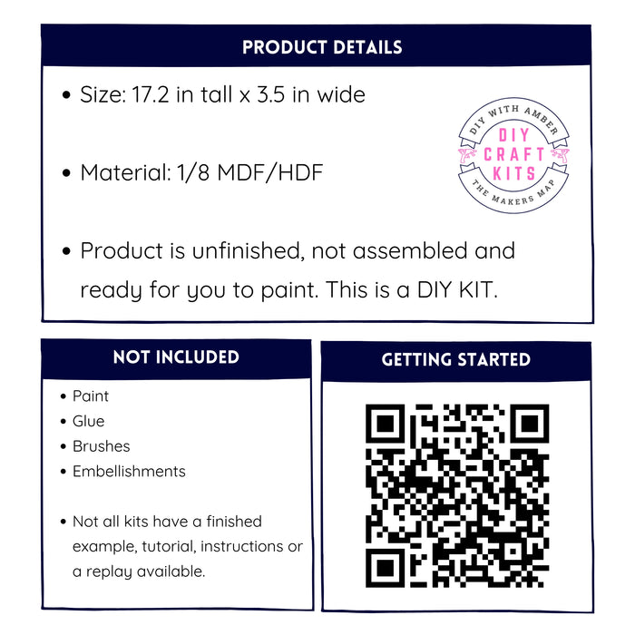 Tall USA Table top Leaner DIY Kit