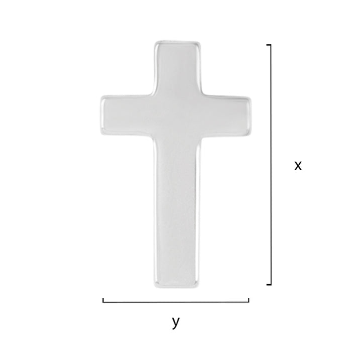 Titanium Cross Threadless End (18g/16g)