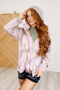 Track Snack Windbreaker in Mauve