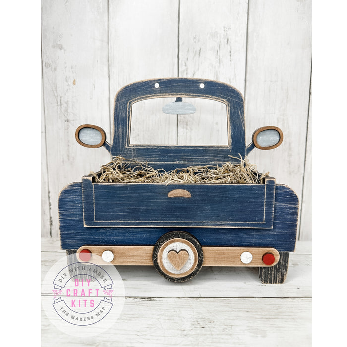 Truck Base Box for Interchangeable inserts DIY Craft Kit