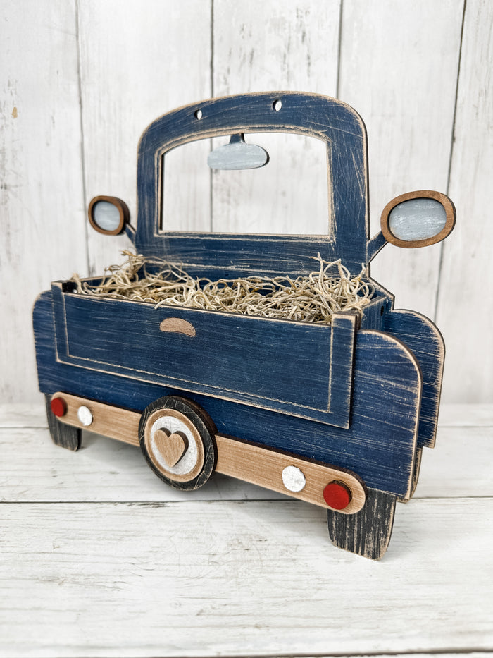 Truck Base Box for Interchangeable inserts DIY Craft Kit