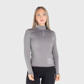 Women's Half Zip, Grey - Grimfrost