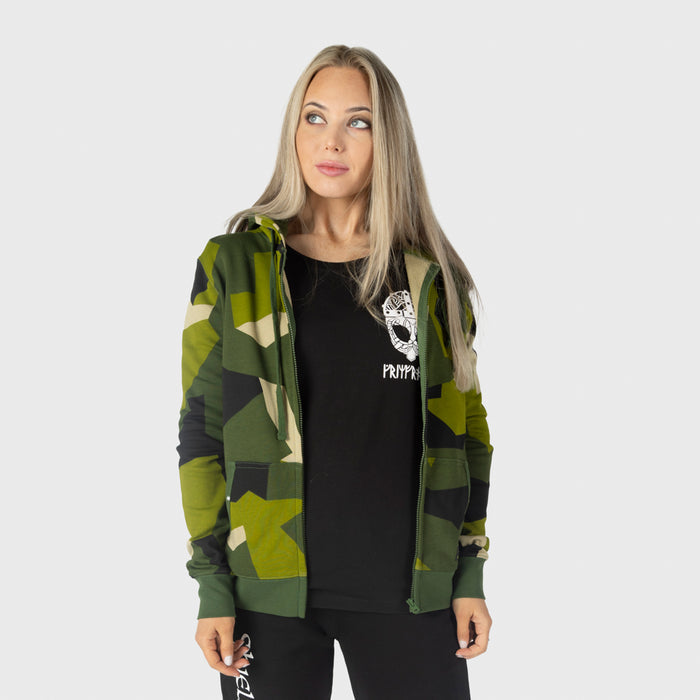 Women's Premium Zoodie, Grimfrost, M90 Green Camo - Grimfrost