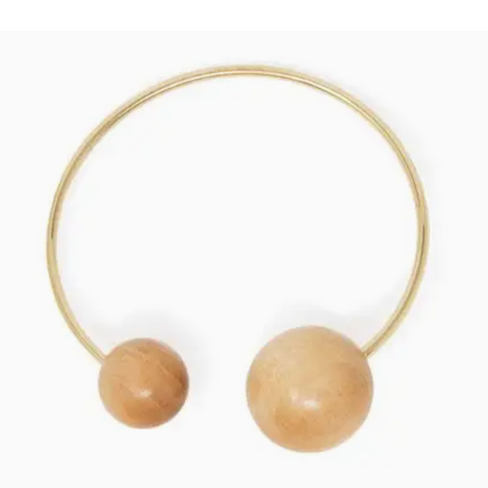 Wood Point Cuff Bracelet