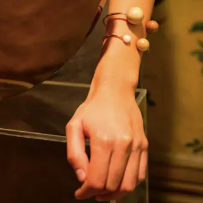 Wood Point Cuff Bracelet