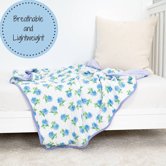 You Had Me At Hydrangea Baby Toddler Muslin Blanket - Premium Baby Blanket from LollyBanks - Just $29.95! Shop now at Pat's Monograms